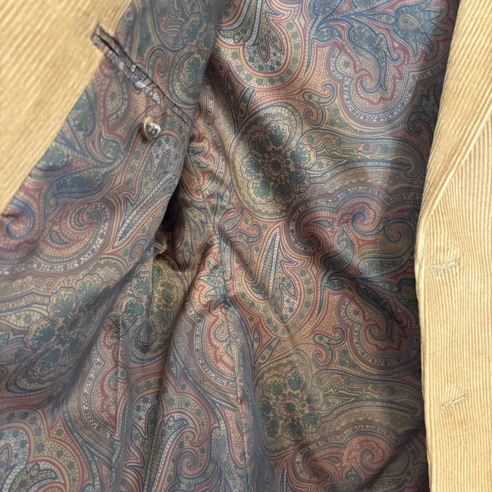 LAUREN RALPH LAUREN Men's Tan Blazer Cotton 40S/XL - Picture 14 of 14